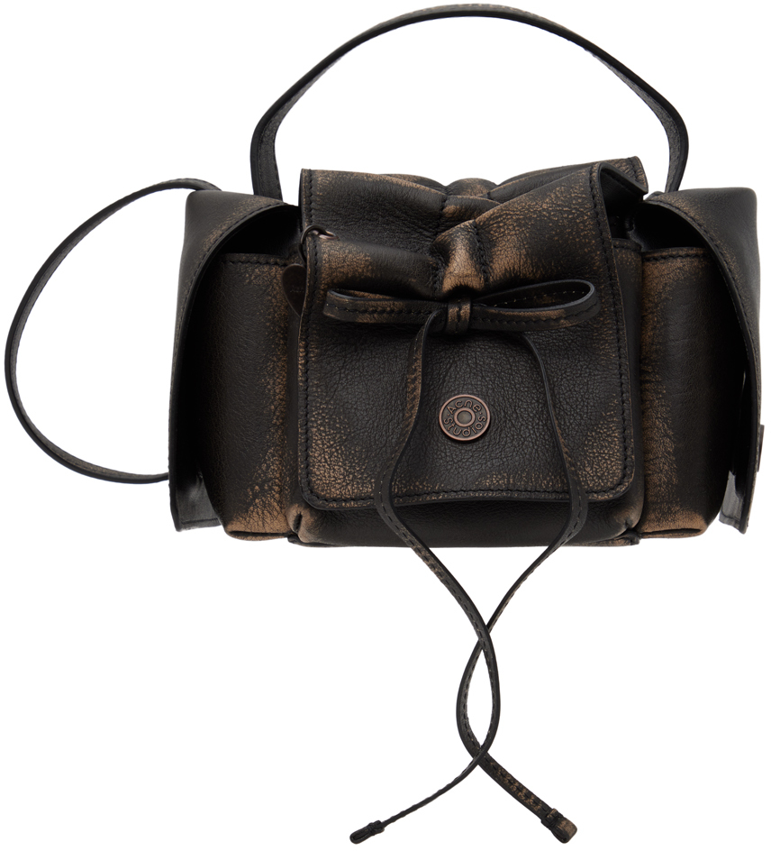 

Коричневая мини-сумка с несколькими карманами Acne Studios, темно-коричневый/бежевый