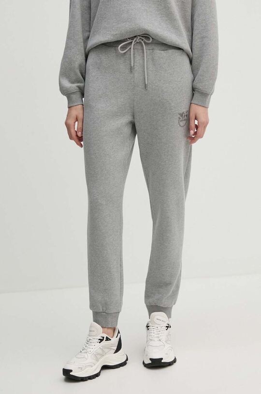 

Хлопковые спортивные штаны Pinko, серый