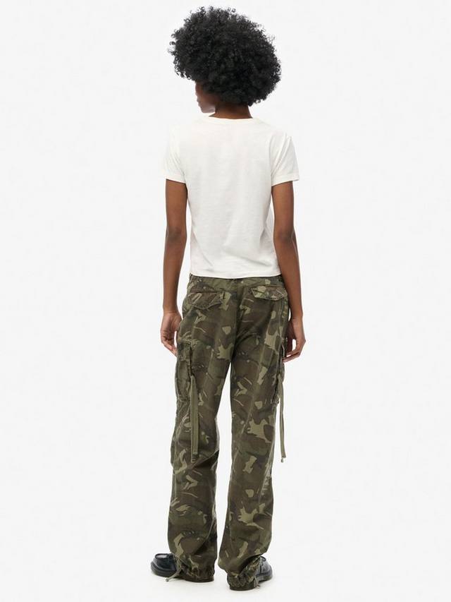 Брюки-карго с парашютом с низкой посадкой Superdry, цвет Outline Camo — фото 4