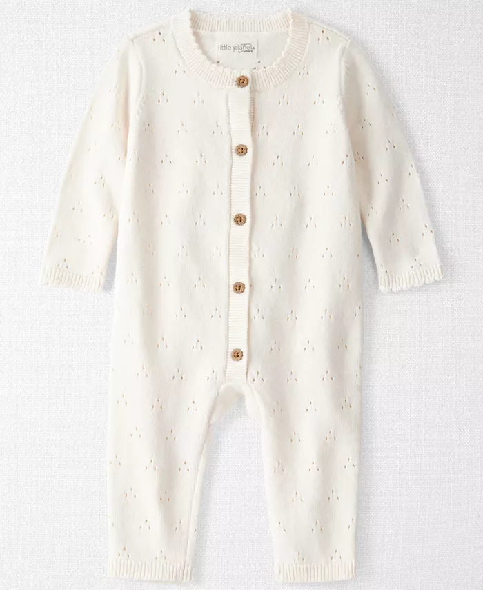 

Органический комбинезон петельчатый для мальчиков или девочек Carter'S, слоновая кость/кремовый