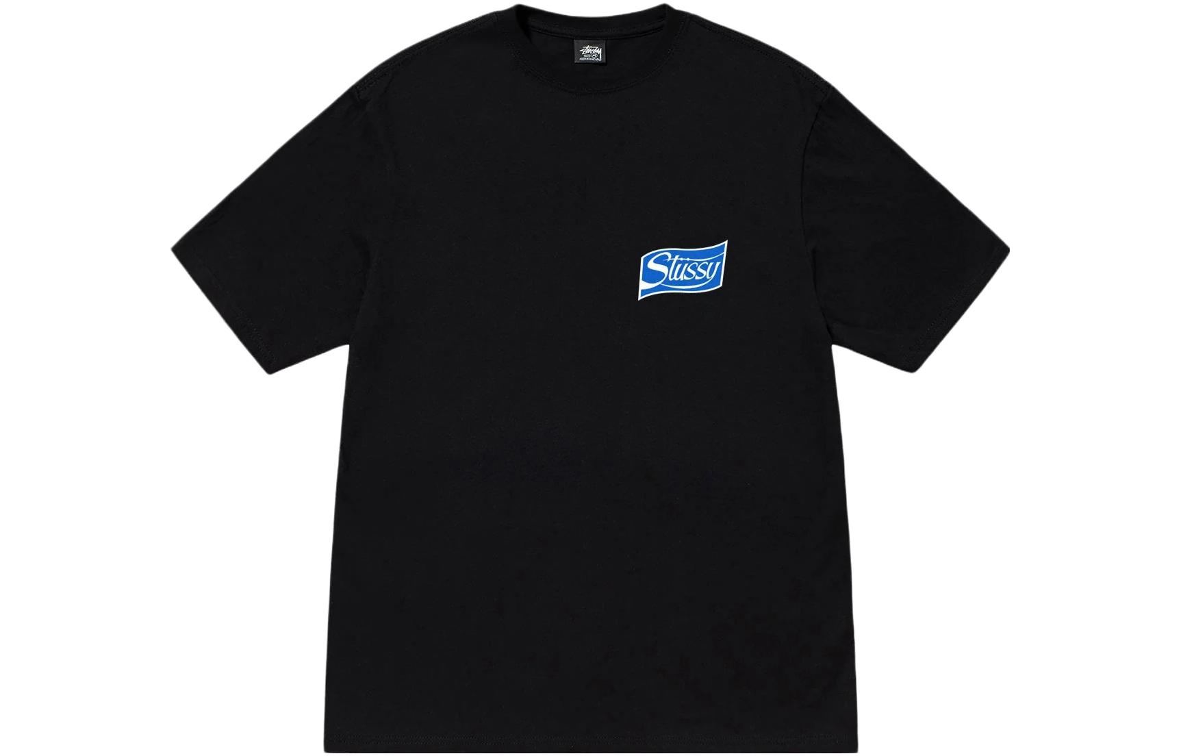 Футболка Stussy с принтом банки газировки, темно-синий — фото 3