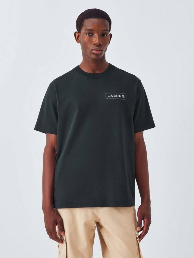 

Футболка с коротким рукавом из хлопкового джерси John Lewis x LABRUM, Navy