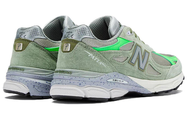 Кроссовки patta x 990v3 сделано в сша New Balance, зеленый — фото 4