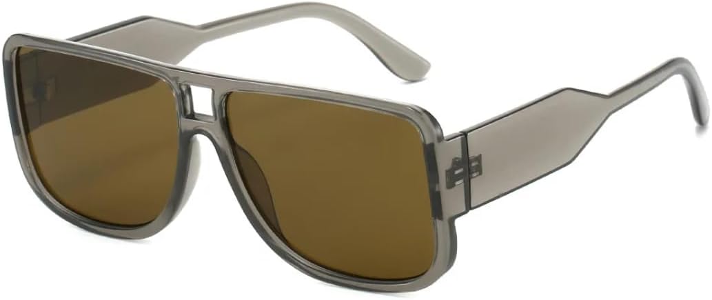 

Роскошные ретро-солнцезащитные очки для женщин с градиентным переходом цвета, прозрачная оправа с контрастными цветами, панк-стиль, повседневные солнцезащитные очки для мужчин с защитой от УФ-излучения UV400 SZVVBKK, Grey Tea