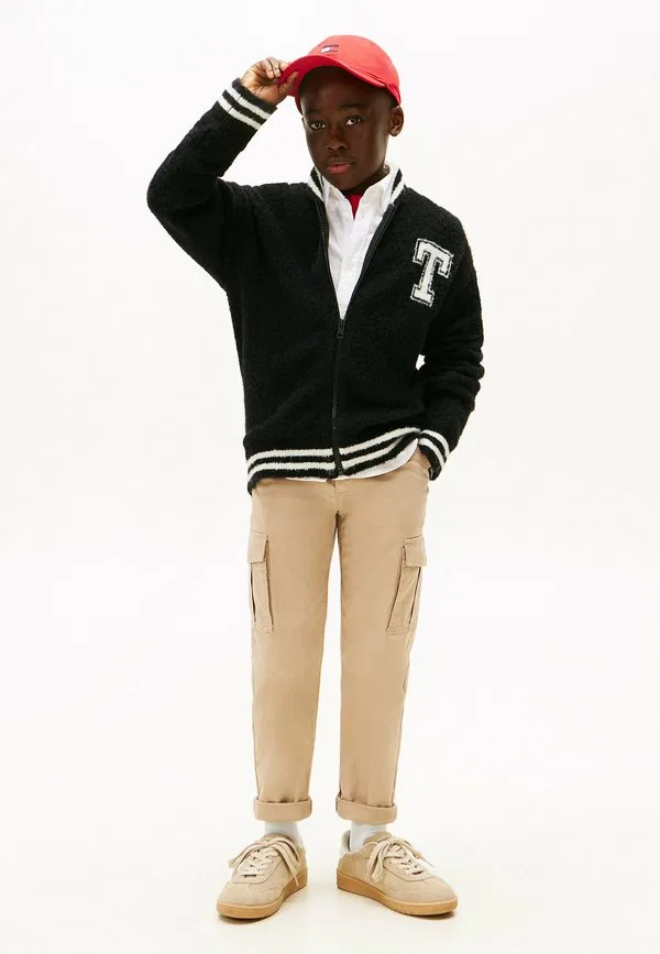 Толстовка на молнии с логотипом Tommy Hilfiger, Black