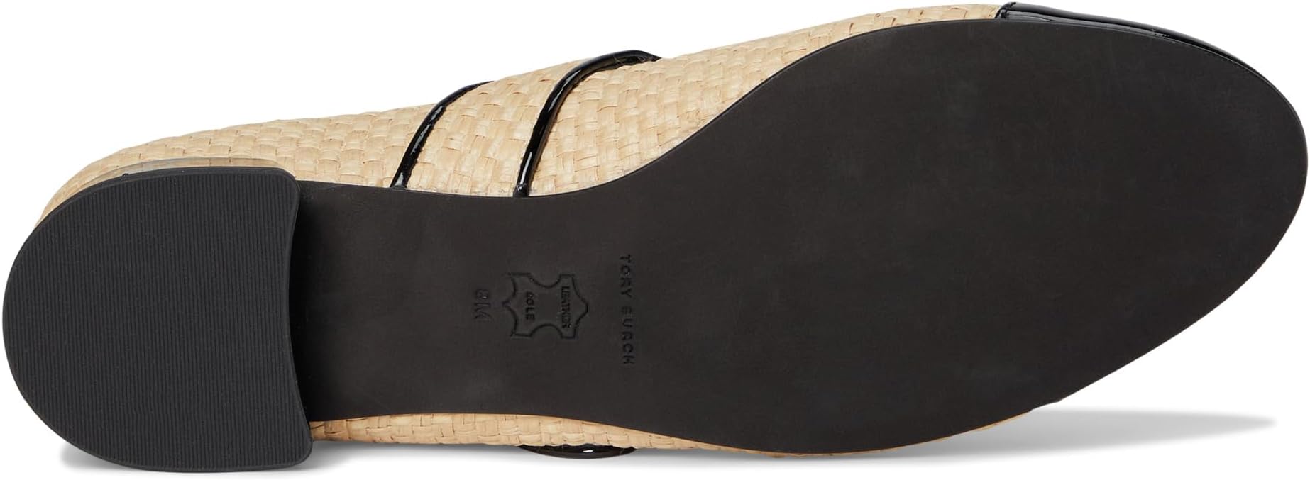Туфли Tory Burch Cap-Toe Mary Jane Heel Ballet 25mm, цвет Natural/Perfect Black — фото 3