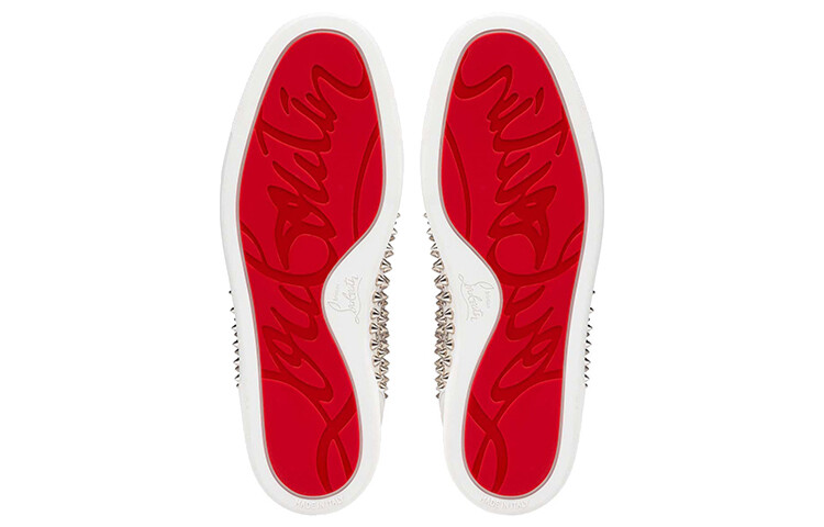 Кеды Christian Louboutin Stylish Skateboarding, белый/красный — фото 3