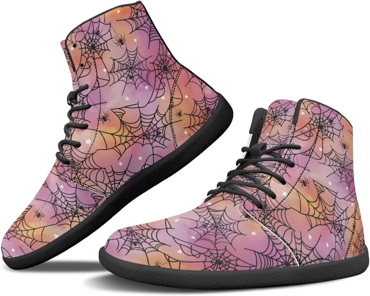 

Кроссовки Binienty Mens с высокой посадкой, широкой колодкой и босоножечной посадкой, паутина, летучие мыши, минималистичные кроссовки с нулевым перепадом, фиолетовый