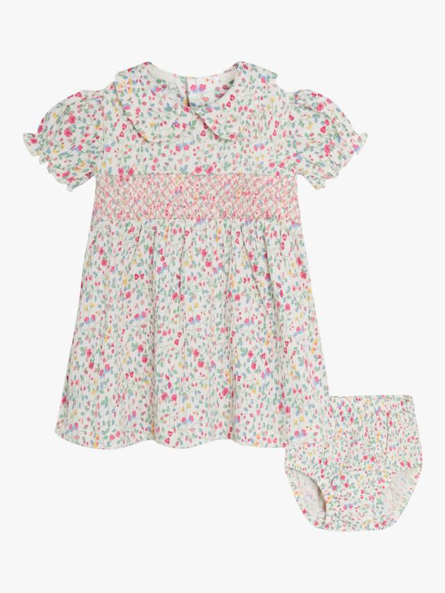 

Детское платье с цветочным рисунком ditsy JoJo Maman Bébé, розовый