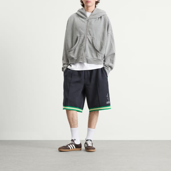 Adidas X wales bonner jabbar knit шорты, night темно-синий — фото 4