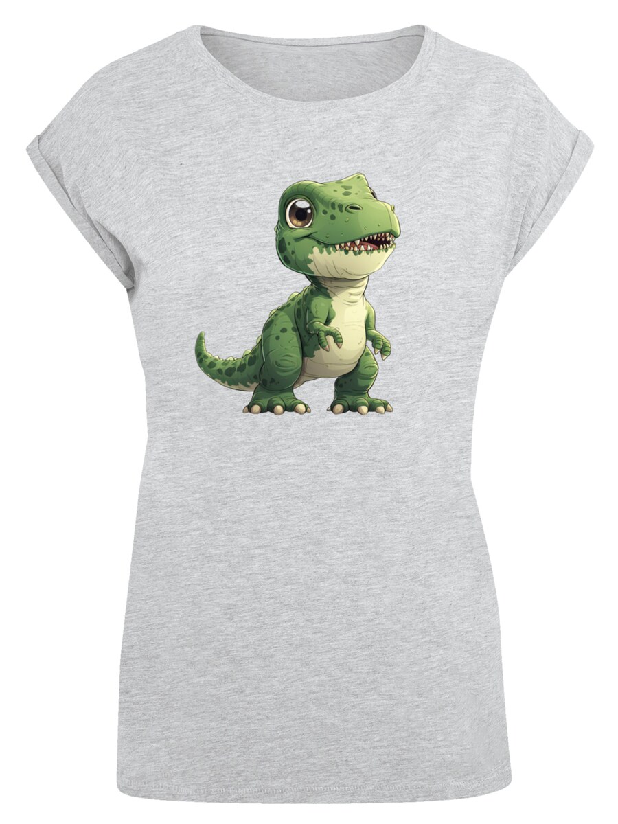 

Рубашка F4NT4STIC Süßer grüner Dino, светло-серый