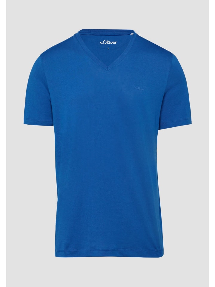 

s.Oliver Футболка 5534_королевского синего цвета, Синий, s.Oliver Футболка 5534_королевского синего цвета