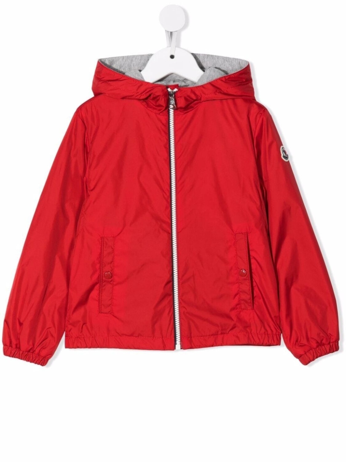 

Куртка на молнии с капюшоном Moncler Enfant, красный