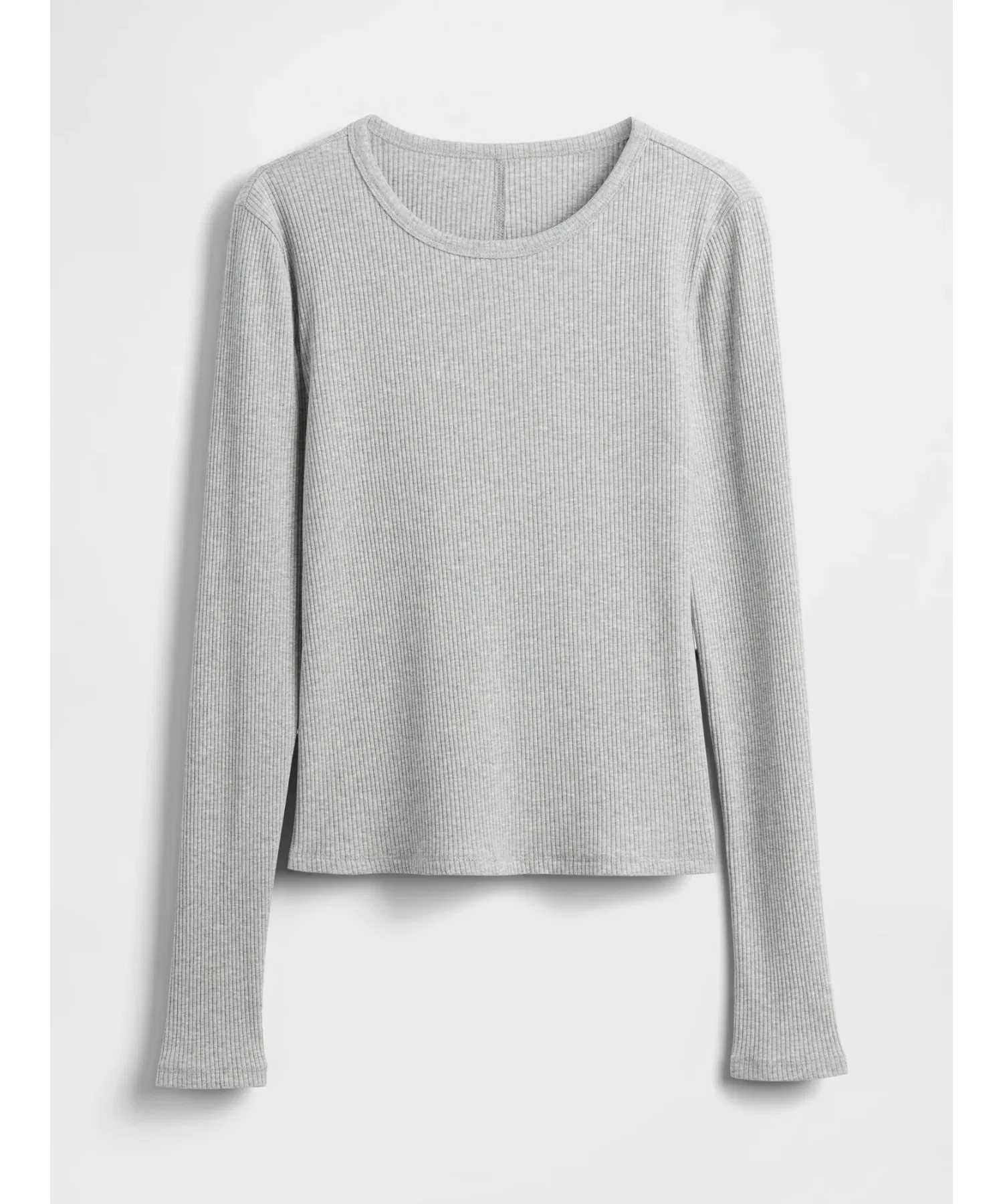 Женская футболка GAP Modern Rib с длинным рукавом тёмно-синяя — фото 3