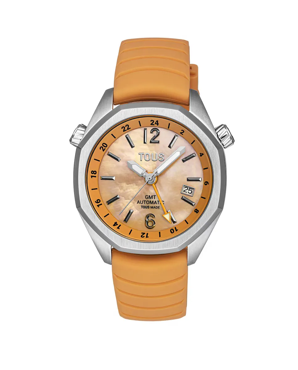 

Женские часы Analog Now с силиконовым ремешком лососевого цвета Tous, оранжевый