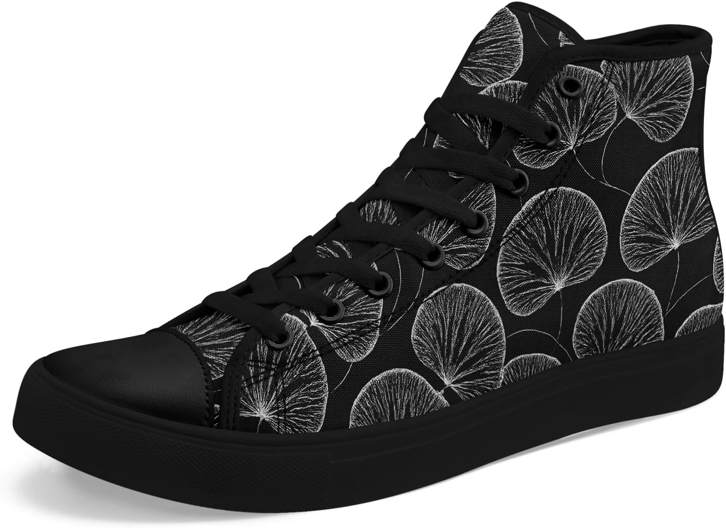 

Высокие кеды из холщовой ткани AWSOLE для мужчин и женщин, модный подарок, дышащие, унисекс, уличная обувь, плоские прогулочные туфли, белый/черный