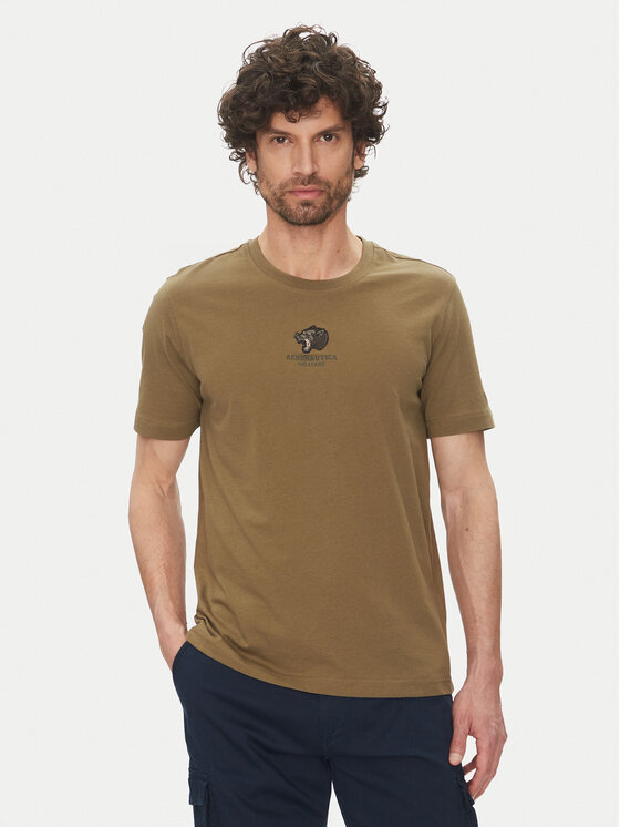 

Футболка обычного кроя 251TS2424J641 Aeronautica Militare, хаки