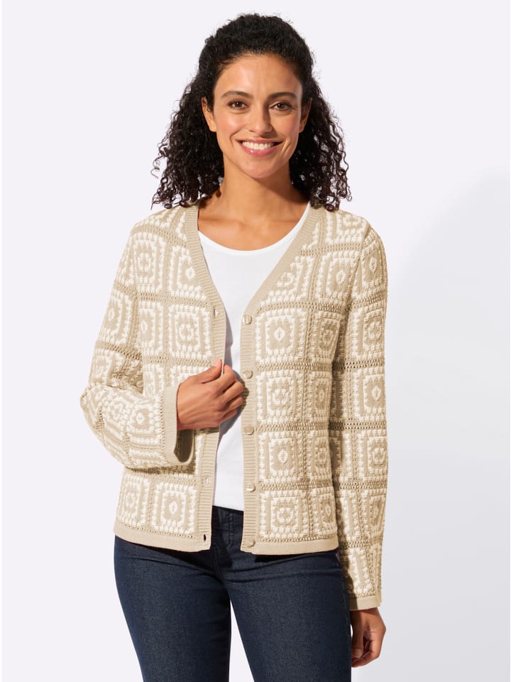 

WITT WEIDEN Кардиган песочно-белого цвета