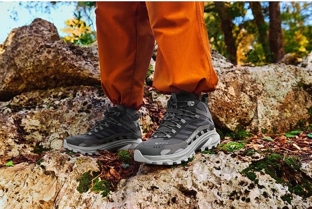 Мужские кроссовки Merrell Moab Speed 2 Mid GTX, Asphalt 1 — фото 2