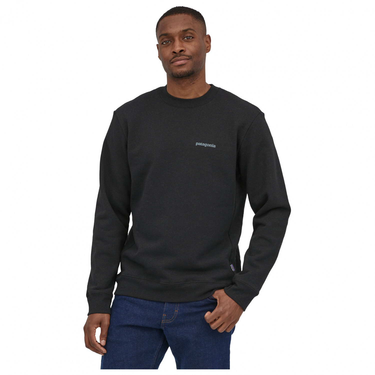 Пуловер Patagonia Fitz Roy Icon Uprisal Crew Sweatshirt, цвет Ink Black — фото 2