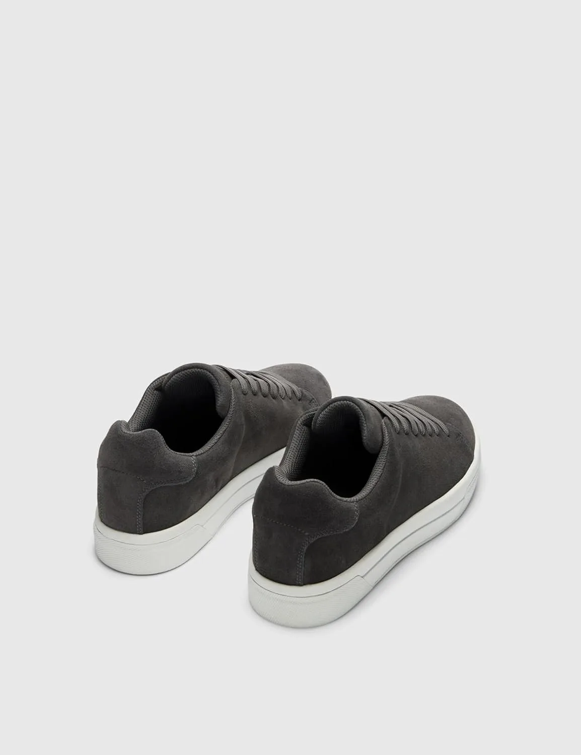 Мужские массивные замшевые кроссовки Slhdavid Chunky Suede Trainers 2.0 Noos Selected Men, темно-серый — фото 3