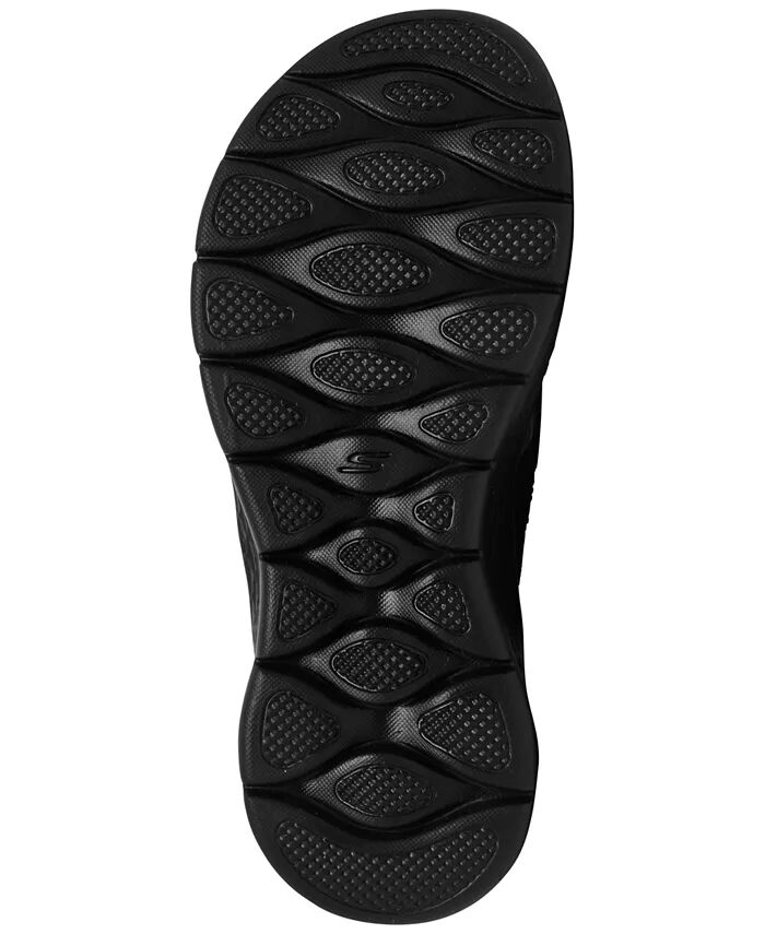 Женские сандалии GO Walk Flex Flip-Flop Thong от Finish Line Skechers, черный — фото 4