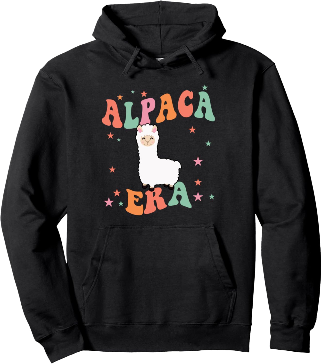 

Худи Alpacaela из кожи альпаки, черное Alpaca Merch & Alpaca Lover Gift