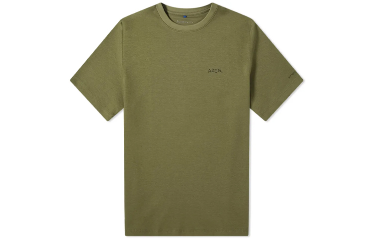 

Ader Error Футболки унисекс, цвет хаки, круглый вырез, умеренный прямой крой