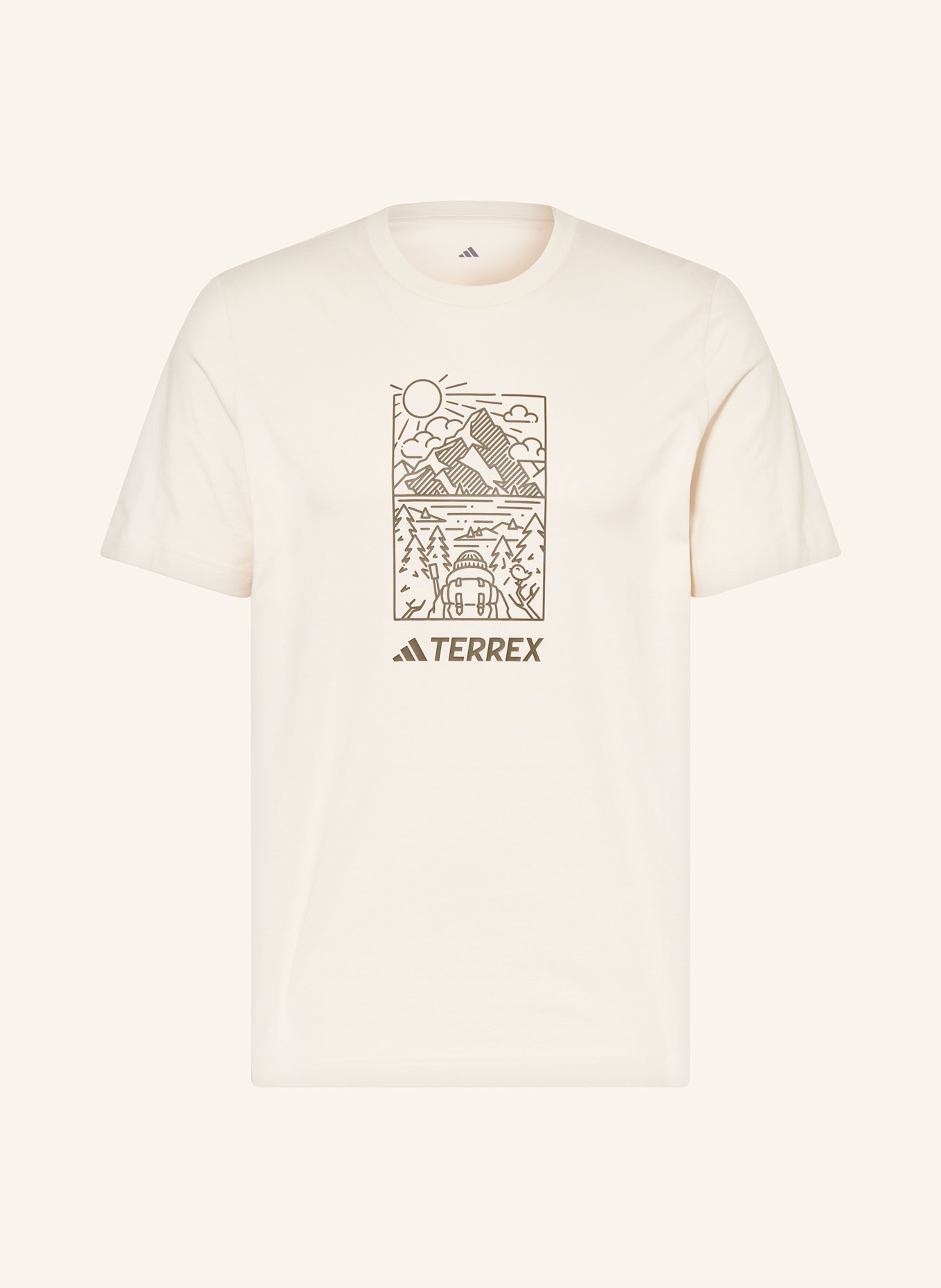 

Футболка дикая Adidas Terrex, бежевый