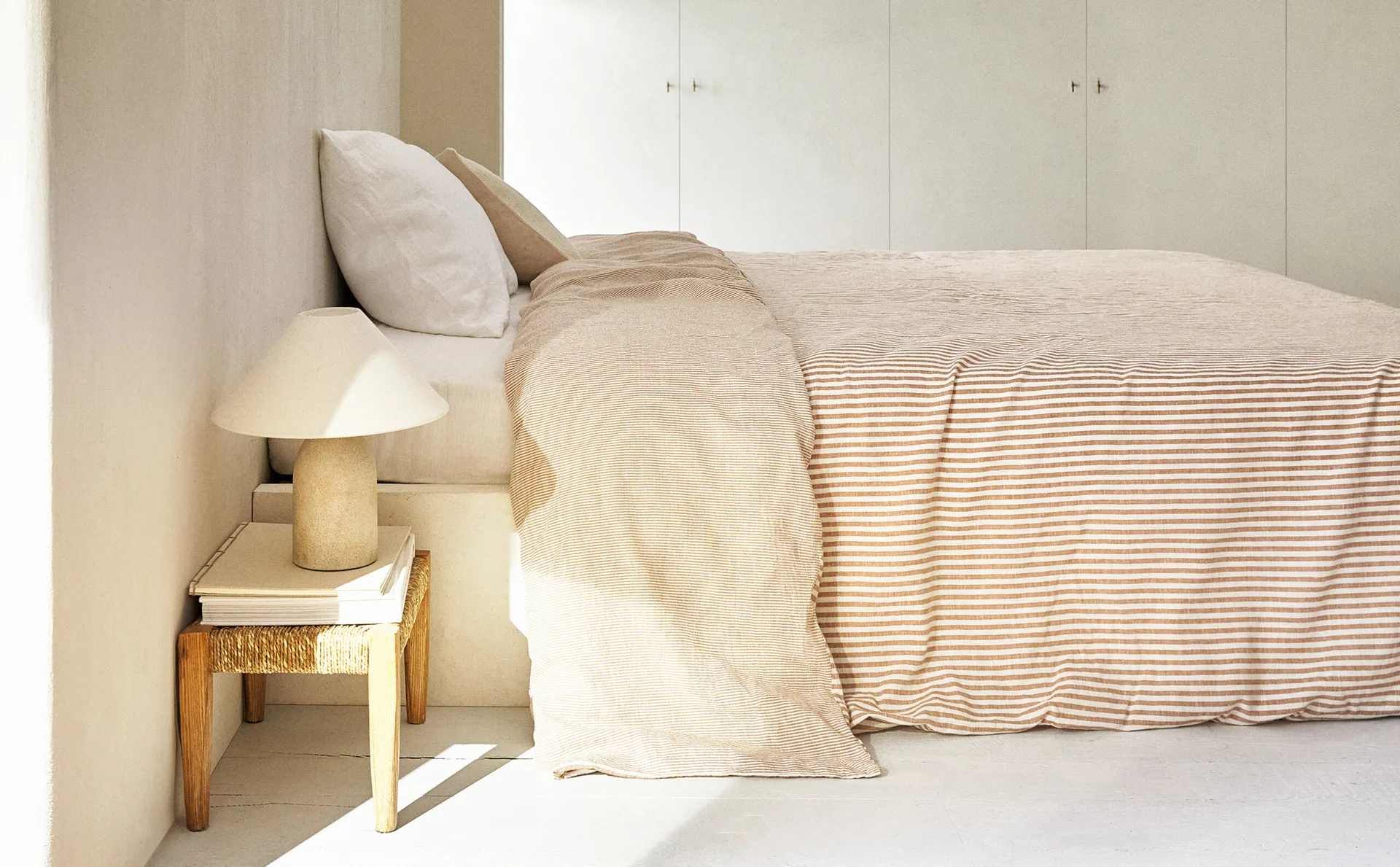 

Пододеяльник в узкие полоски Zara Home, ирис