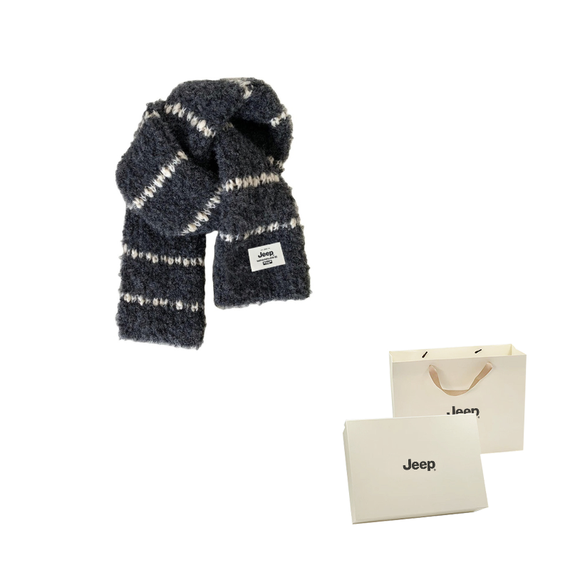 

Вязаный шарф Unisex Jeep, темно-серый