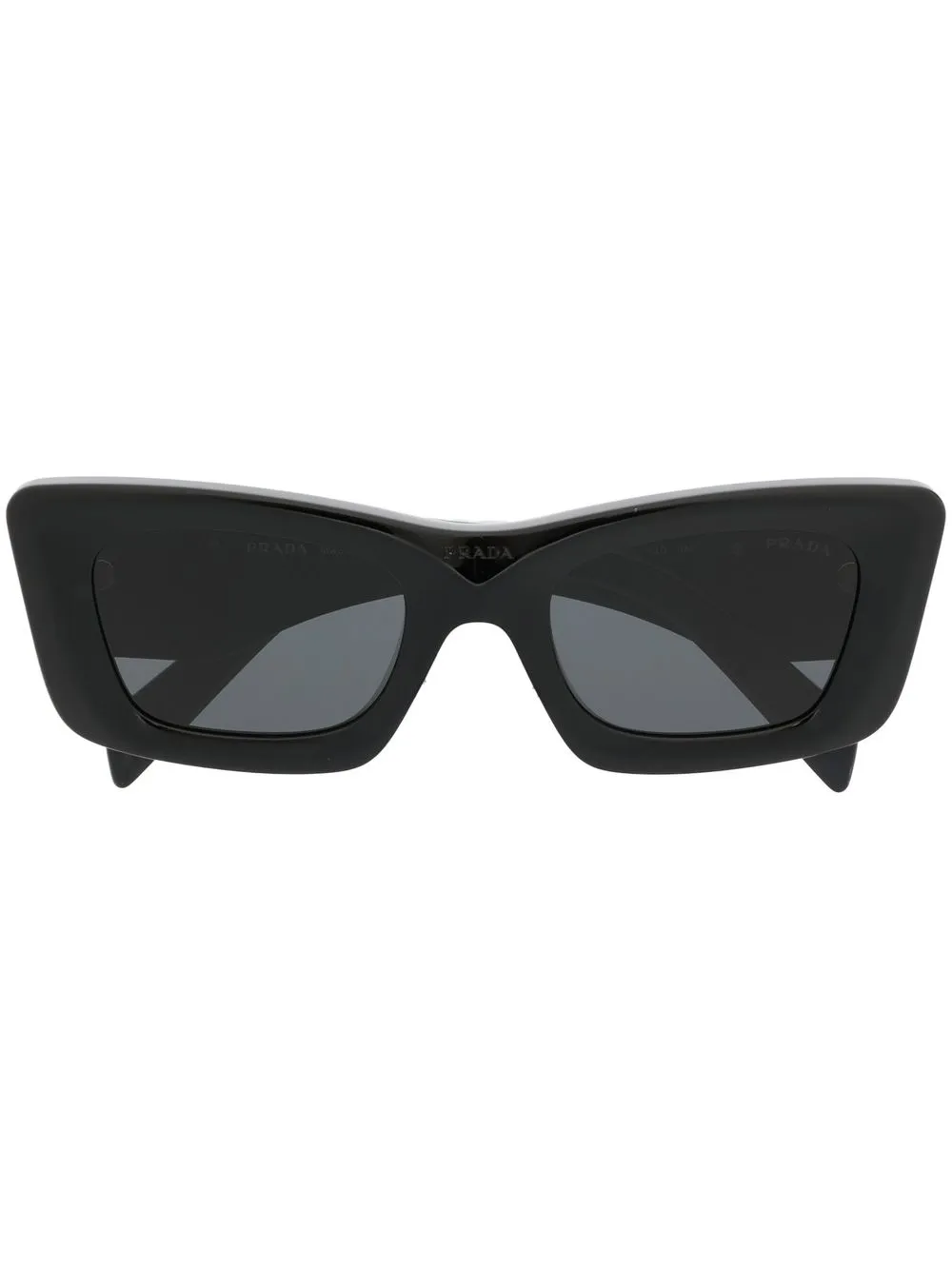 

Солнцезащитные очки в оправе 'кошачий глаз' Prada Eyewear, черный