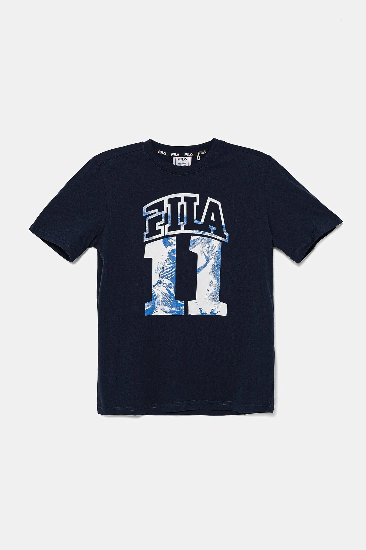 

Футболка из хлопка для детей ILLERRIEDEN Fila, темно-синий