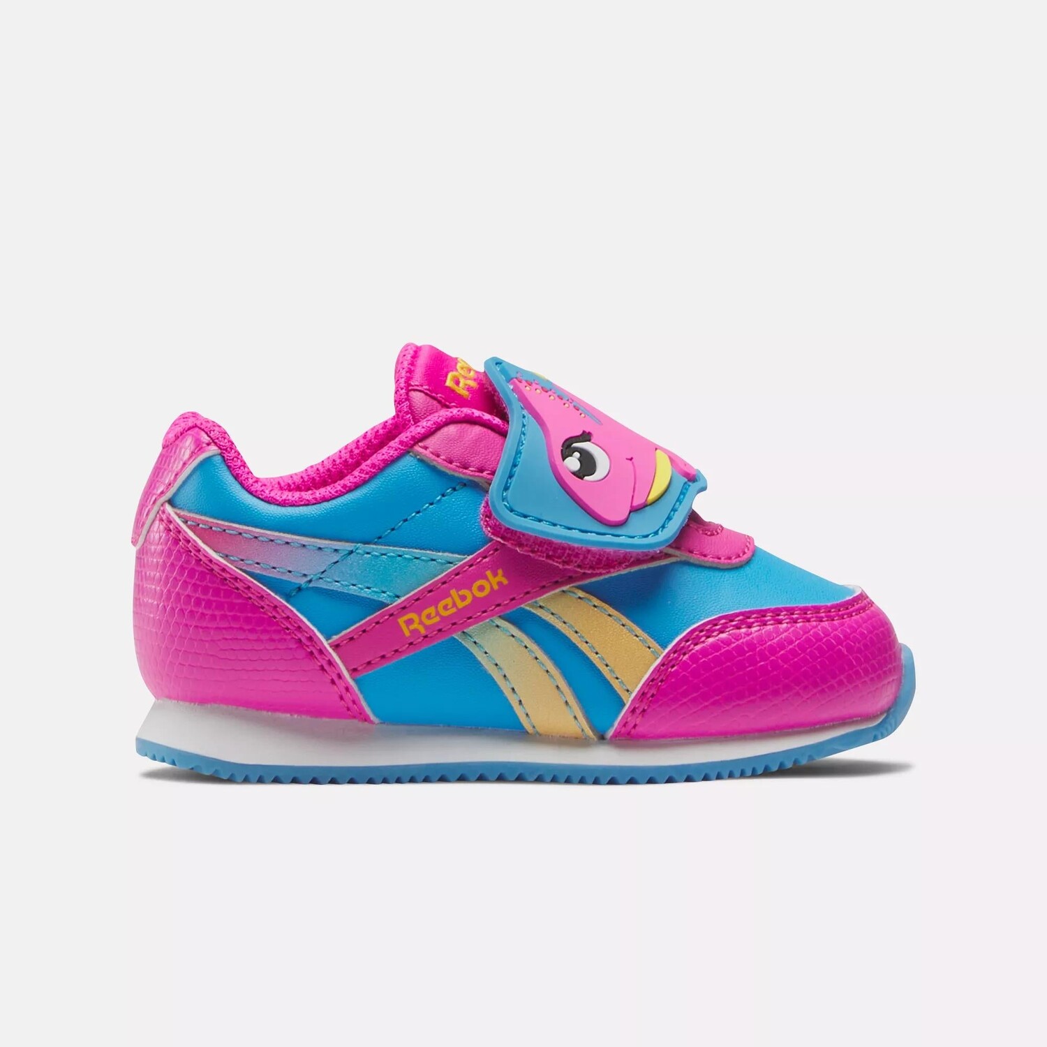 

Кроссовки Reebok Royal Classics Jog 2.0 KC, цвет Always Blue/Laser Pink/Always Yellow