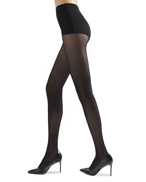 

Непрозрачные колготки из мягкой замши Natori, цвет Black