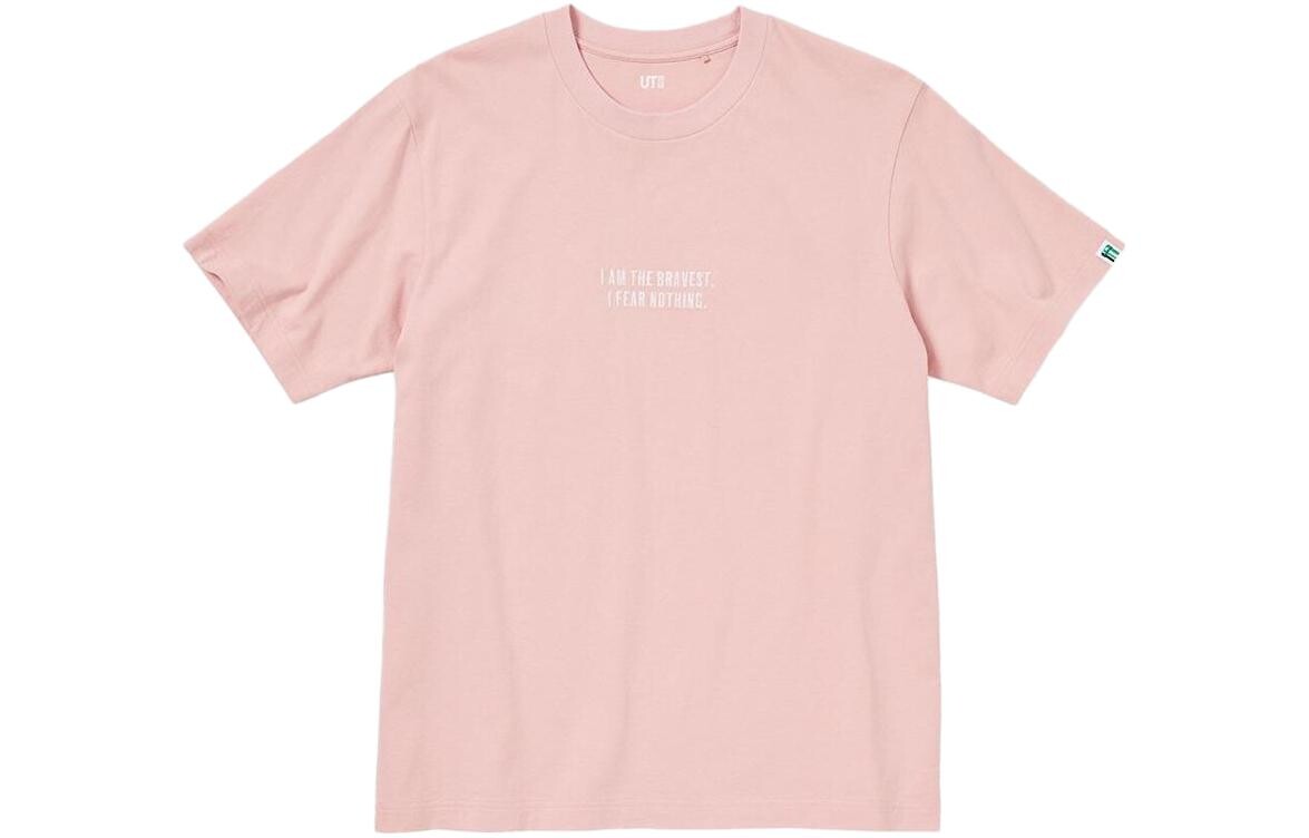 

Футболка X Super Mario SS23 унисекс пастельно-розовая Uniqlo, розовый