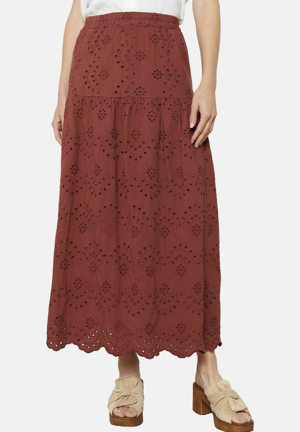 

Юбка макси EMBROIDERED LONG LolaLiza, коричневый