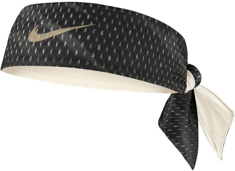 

Мужская двусторонняя повязка на голову с принтом Nike Dri-Fit, Black/Light Bone/White