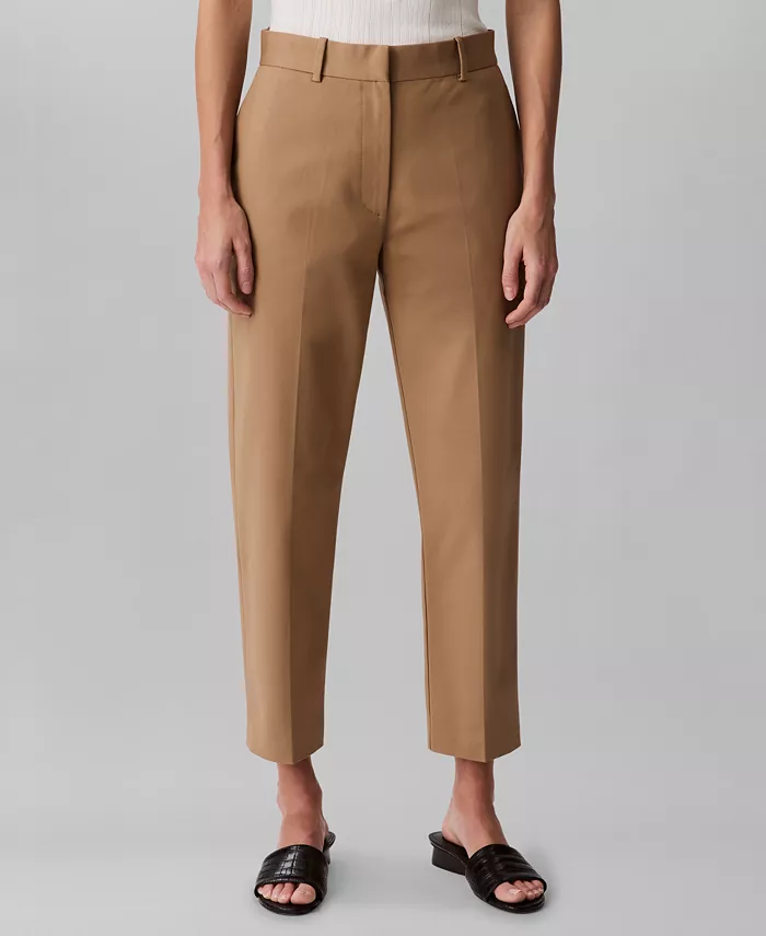 

Женские брюки прямого кроя Calvin Klein, коричневый
