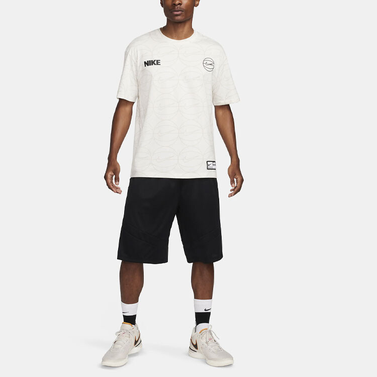 Футболка мужская молочно-белая Nike, слоновая кость — фото 3