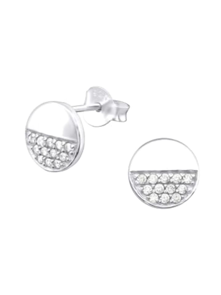 

Alexander York Серьги-гвоздики GEO PLATE из серебра 925 пробы, комплект из 2 штук