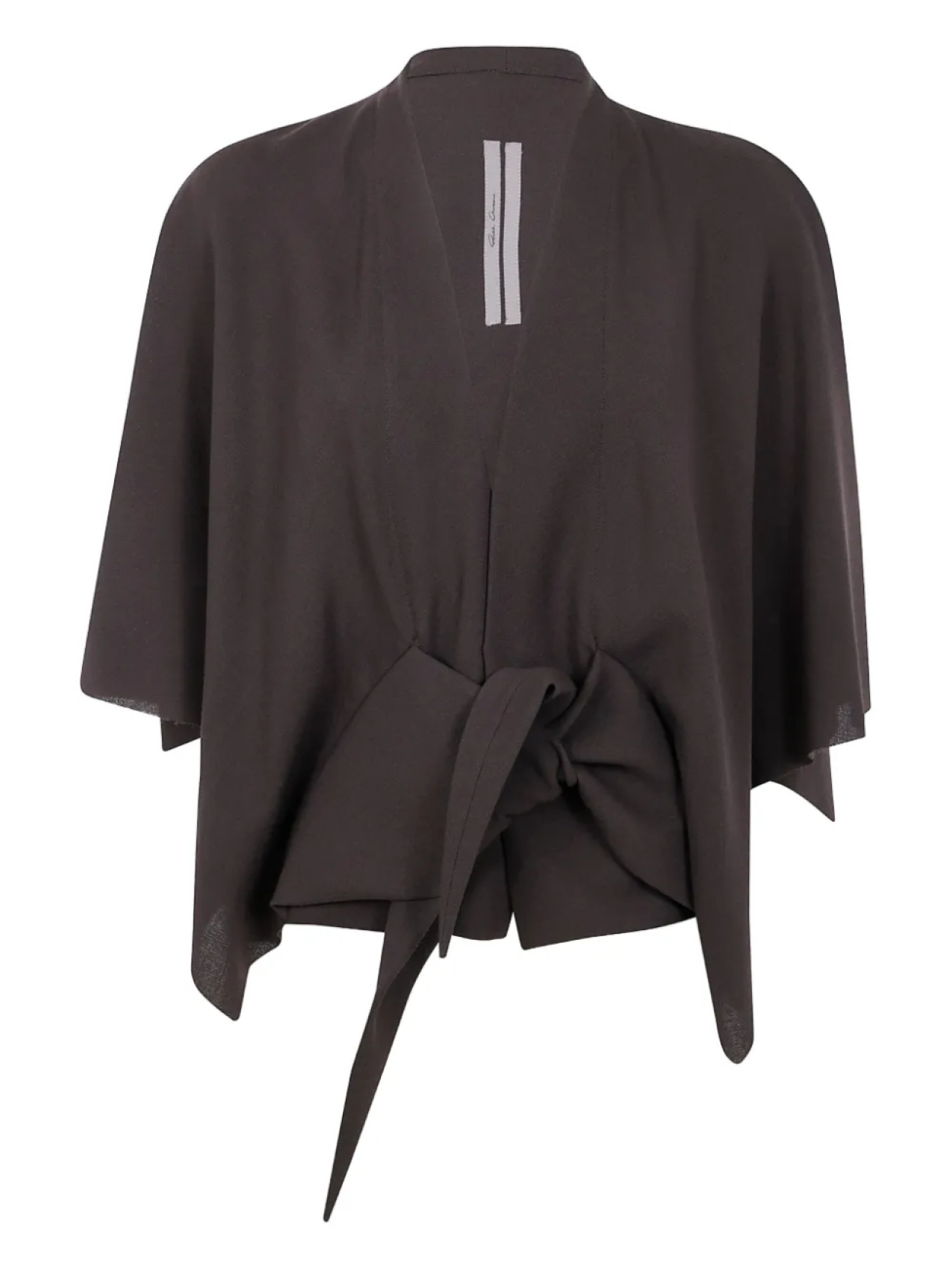 

Топ Rick Owens tie-front cape top, коричневый
