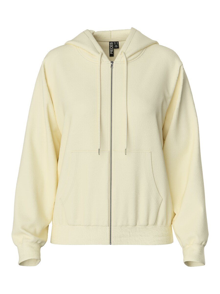 

Толстовка с капюшоном на молнии PIECES PCCHILLI, цвет Light yellow