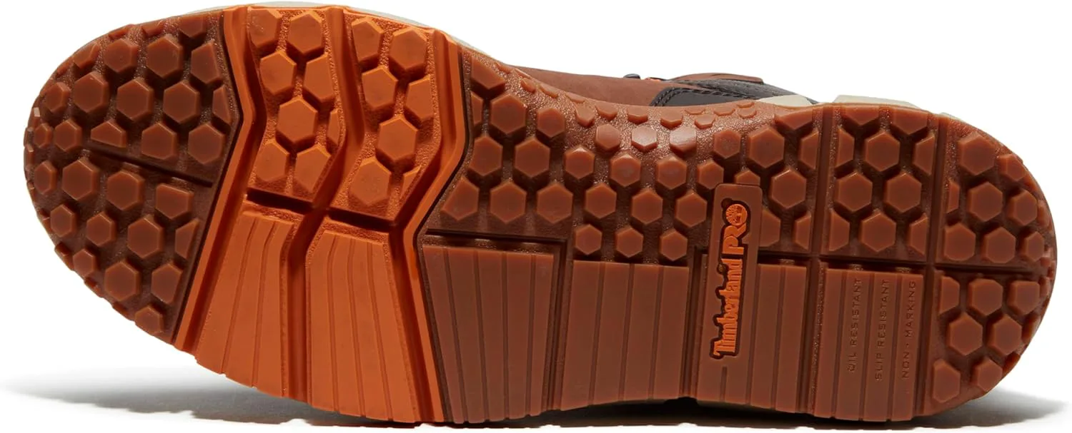 Timberland PRO Tempe, мужские, серые, с алюминиевым носком, EH, водонепроницаемые, противоскользящие, рабочие ботинки высотой 6 дюймов, коричневый — фото 2