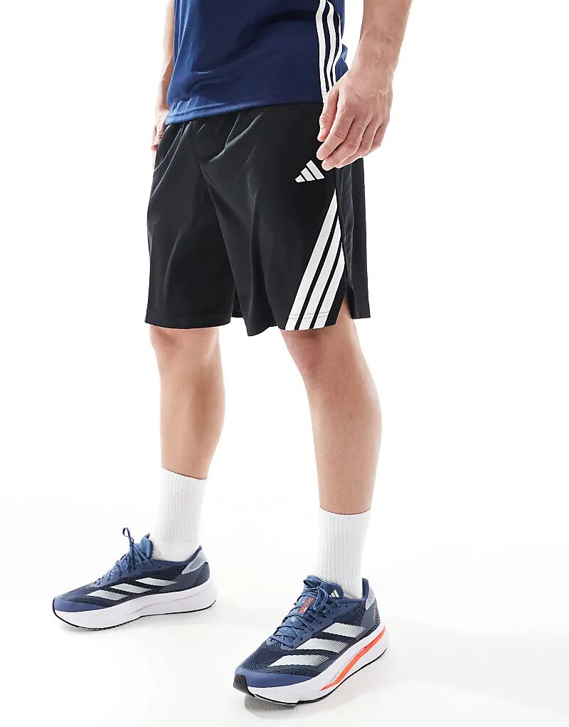 

Шорты Adidas Basketball Legends с тремя полосками черного цвета Adidas Performance