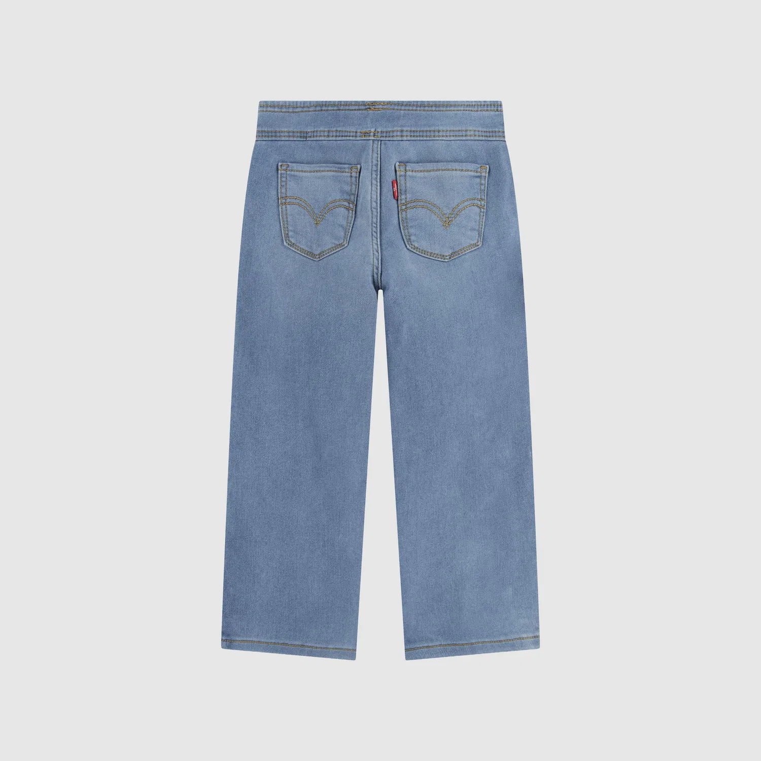 Джинсы Dobby Pull On Wide Leg Jeans для девочек 4-6 лет Levi's, Medium Wash — фото 2