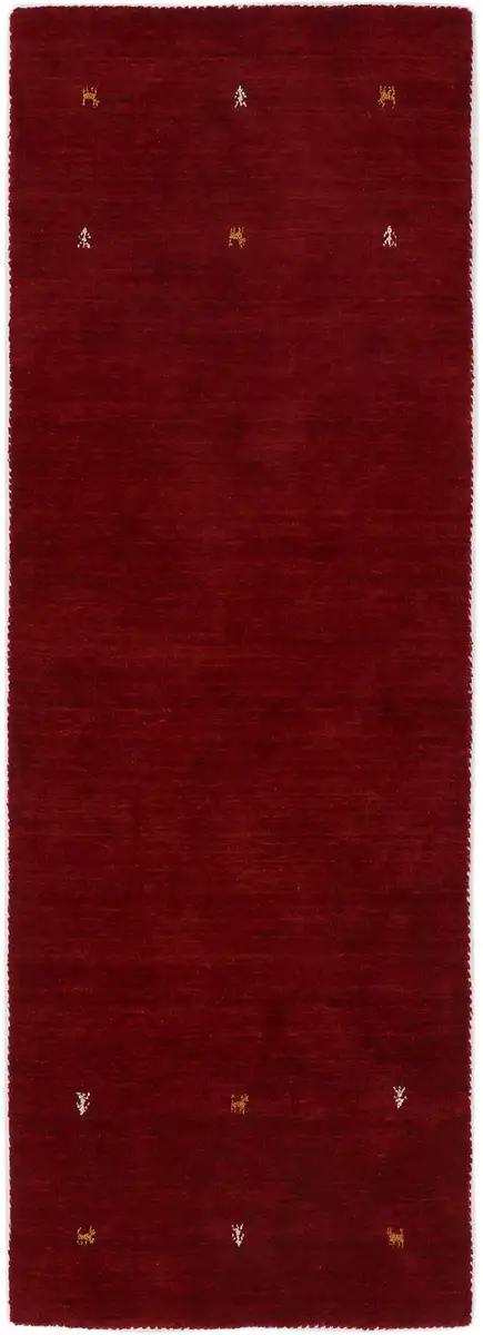 

КоверКовер из тонкой шерсти "Gabbeh Uni", прямоугольный, из чистой шерсти, ручная работа, животный мотив Gabbeh Loom, также в качестве дорожки Carpetfine 75х240 см, красный