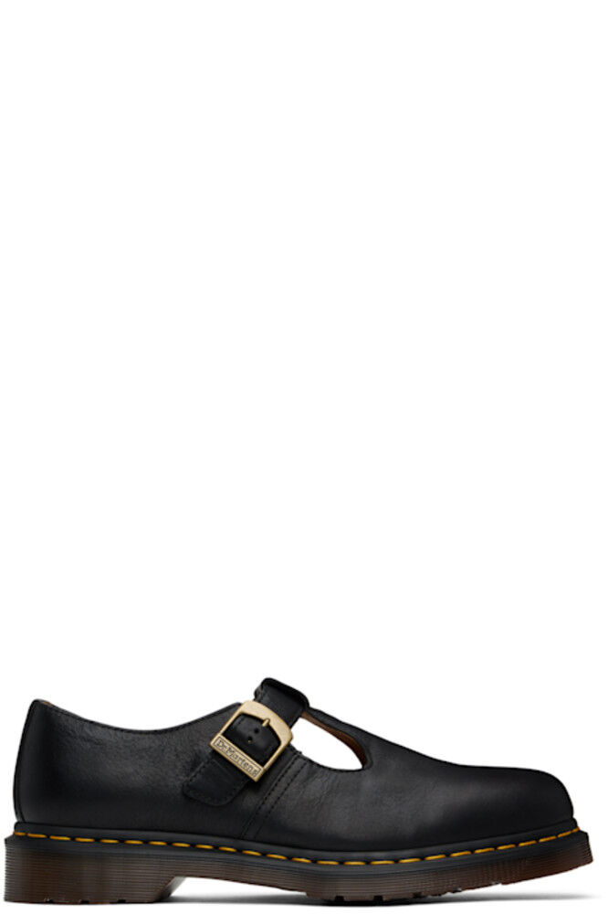 

Черные кожаные монки с Т-образной перекладиной Regency Dr. Martens