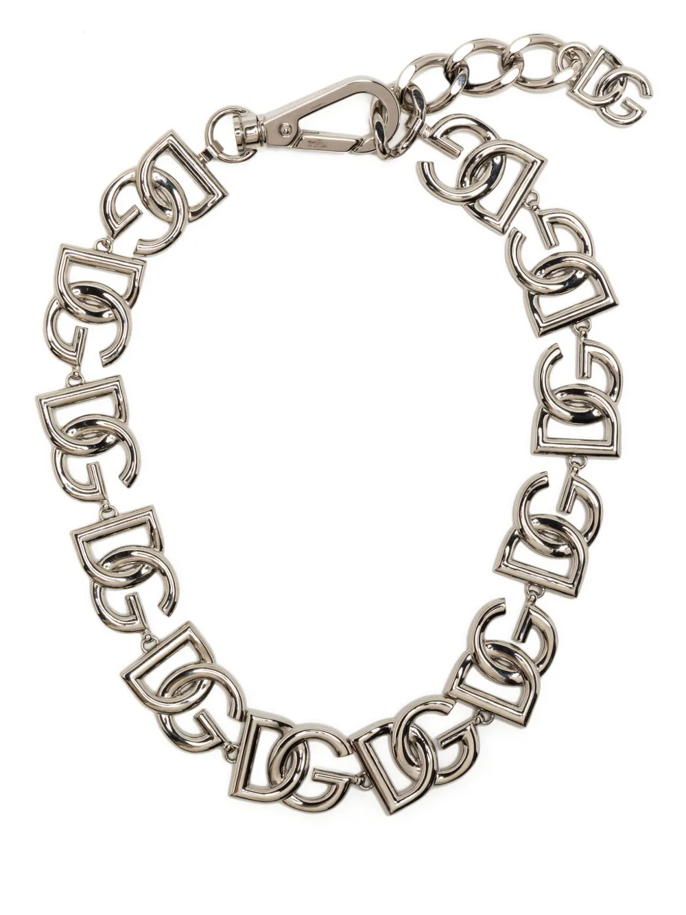 

Чокер с логотипом DG DOLCE & GABBANA, серебяный