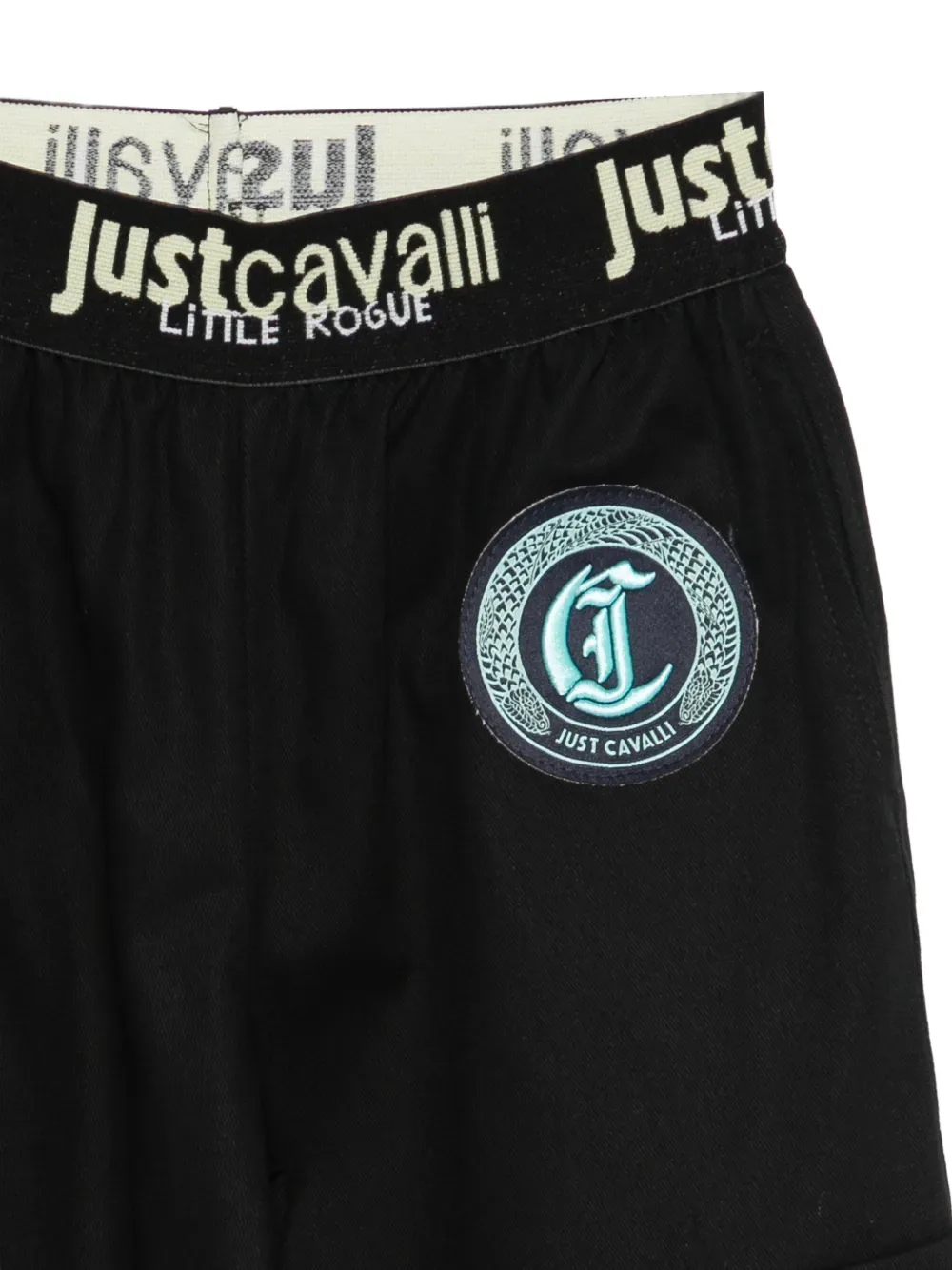 Спортивные брюки с вышитым логотипом Just Cavalli, черный — фото 3